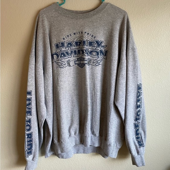 Harley-Davidson Crewneck Pullover Sweatshirt - Picture 5 of 12